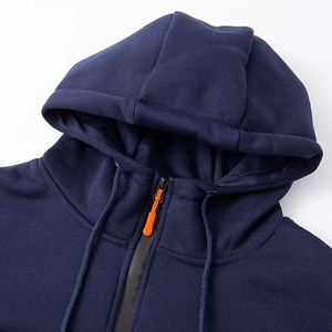 Sudaderas con Capucha de Algodón de Alta Calidad para Hombre, con Cierre de Cremallera de un Cuarto, Diseño Estampado, Gruesas - Product Image 4