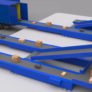 Nieuwe Stalen Rubber Telescopische Transportbanden Voor Vrachtwagencontainer Laden/Lossen Duurzaam Magazijn Telescoop Transportsysteem - Product Image 1