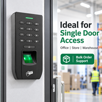 Système de contrôle d'accès RFID, lecteur d'empreintes digitales, contrôleur de porte autonome pour entrée de magasin à porte unique, 12V avec relais
