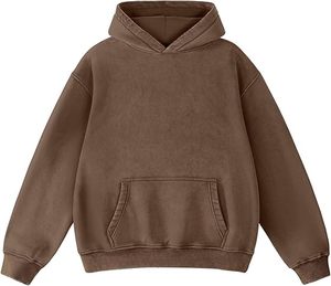 Premium Oversized Acid Wash Hoodie Heavyweight Fleece Vintage Cotton Unisex Streetwear Sudadera Casual Fashion Wear - Product Image 4