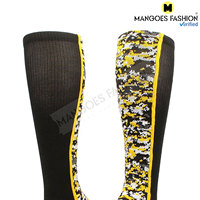 Chaussettes de baseball pour jeunes, durables et de haute qualité, personnalisées pour l'extérieur, couleur unie, tricotées en Spandex/Coton, vente en gros