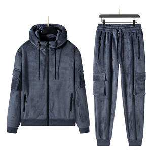 เสื้อฮู้ดดี้คุณภาพสูงแบบสแกน NFC กางเกงวอร์มผ้าฝ้าย 100% เสื้อสเวตเชิ้ตแบบสั่งทำพิเศษ ชุดกางเกงขายาวผู้ชาย - Product Image 1