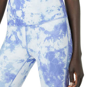 Leggings de fitness sans couture de haute qualité, élégants, pour femmes, anti-transpiration, taille haute, fermeture à cordon, en élasthanne/polyester - Product Image 5