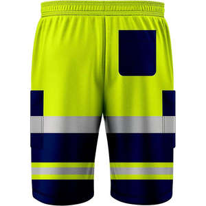 Shorts de travail pour hommes à haute visibilité tendance 2025, vêtements de sécurité réfléchissants, imperméables, séchage rapide pour l'été, prix d'usine - Product Image 6