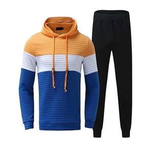 Transpirable nueva llegada adultos deportes diseño rayas personalizado 100% algodón chándal dentro de chándal - Product Image 1