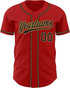 Maillot de baseball personnalisé sublimé uniforme de softball boutonné lettres en sergé brodées nom numéro équipe séchage rapide - Product Image 6