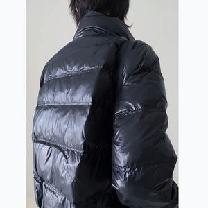 Men's Fashionable Printed Cotton <b>Fleece</b> Puffer Jacket Waterproof <b>Work</b> & Outdoor with Stand Collar - Product Image 5