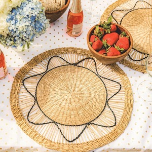 Article chaud napperon en jonc de mer décor de table écologique à la main tapis de table en jonc de mer caboteur pour la maison et le restaurant - Product Image 1