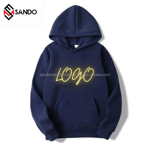 ขายส่งเสื้อฮู้ดกีฬาคุณภาพสูงผ้าฝ้าย 100% เสื้อฮู้ดสตรีทแวร์ผ้าฝ้ายขนาดใหญ่เฮฟวี่เวท - Product Image 3