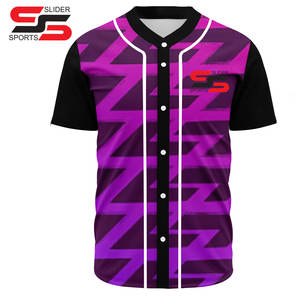 Logo personnalisé Polyester Hommes Sublimation Top Qualité Recadrée Brodé Lettre Flanelle 100% Polyester Vintage Baseball Jersey - Product Image 3