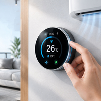 Écran LCD rond de 2,1 pouces 480*480 avec bouton HMI, interrupteur mural, écran d'affichage intelligent à bouton rotatif IPS pour carte de développement personnalisée Esp32