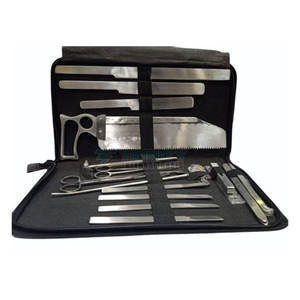 Kit post-mortem de alta calidad para uso hospitalario Kit post-mortem de acero inoxidable Instrumentos de autopsia reutilizables - Product Image 1