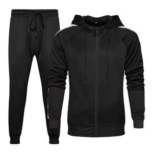 Hombre Ropa Deportiva Fitness Ropa Algodón Melocotón Naranja Activo Chándales Cremallera Chaqueta Chándal - Product Image 3