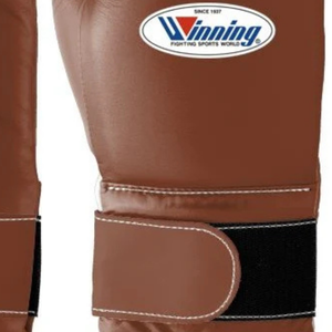 Guantes de Boxeo Profesionales de Cuero Marrón con Velcro en la Muñeca, Guantes de Entrenamiento y Sparring para Hombres y Mujeres - Product Image 5