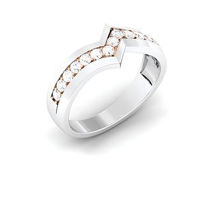 แหวนเพชรธรรมชาติแท้14K ทำด้วยมือดีไซน์พิเศษ - Product Image 3