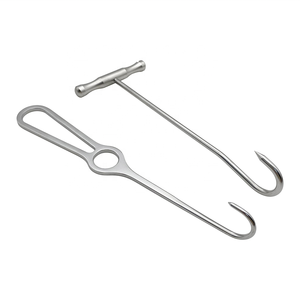 Crochet osseux, instrument de chirurgie orthopédique, rétracteur manuel, crochet de levage, réutilisable pour les instruments vétérinaires d'orthopédie - Product Image 1