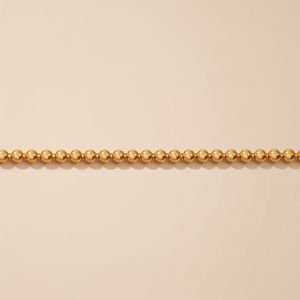 Collar de Cadena de Bolas de Oro Amarillo Macizo de 9K, Joyería Pulida Minimalista de Lujo, OEM para Uso Diario - Product Image 1