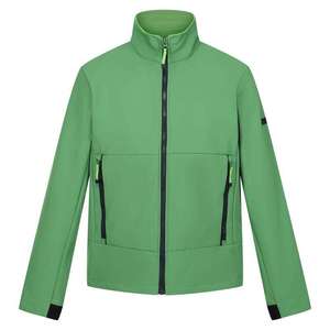 Veste d'hiver unisexe personnalisable avec logo, imperméable, coupe-vent, respirante, écologique, épaisse, en softshell, col montant, style décontracté, couleur unie - Product Image 1