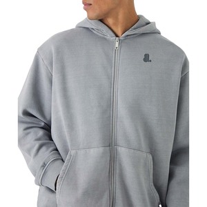Nouvelle arrivée : sweat à capuche zippé pour homme, coupe classique, en molleton 100% coton, respirant, séchage rapide, service OEM - Product Image 1