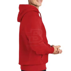 2025 Usine En Gros Hommes Polyester Hoodies Logo Personnalisé et Couleur Solide Motif Hiver Saison Veste À Capuche - Product Image 3