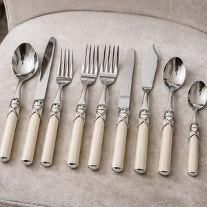 Ensemble complet d'ustensiles de table, ensemble de couverts de table, ensemble de couverts occidentaux, ensemble de couverts d'hôtel, ensemble de couverts de restaurant, ensemble cuillère-fourchette-couteau - Product Image 3