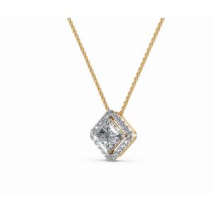 Elegante Colgante de Diamante Cultivado en Laboratorio con Corte Princesa de 0.928 Ct, Joyería de Oro de 9 KT, 14 KT y 18 KT, Proveedor Mayorista OEM B2B para Exportación - Product Image 6