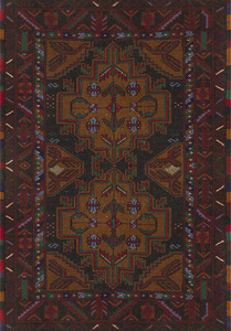 Adiva 20 pieds. Tapis turc en polyester tissé à la machine jacquard, support en coton lavable pour la maison, ne glisse pas, exportation directe Gaziantep - Product Image 3