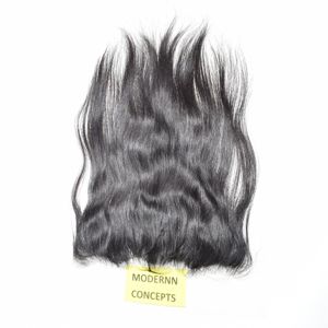 Extensions de cheveux naturels vierges 100% non traités HD Lace 13*4 Frontal Straight Black Color Indian Temple Human Hair Extensions bon marché - Product Image 5