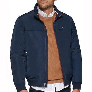 OEM personalizado Logotipo de alta calidad bordado chaqueta de bombardero Zip up hombres Hip Hop chaqueta de béisbol - Product Image 1