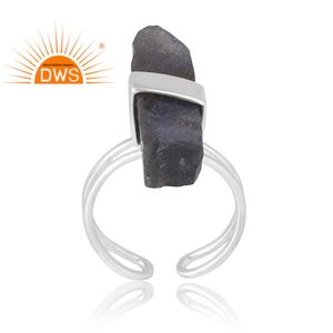Anillo de piedras preciosas de labradorita natural de Plata de Ley 925 más vendido, fabricante de joyería personalizada - Product Image 1