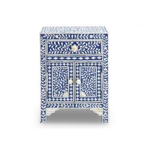 โต๊ะคอนโซลโต๊ะกาแฟแบบฝังลายดอกไม้ทันสมัย - Product Image 1