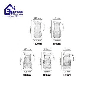 Poland Peru Philippines tốt nhất cổ phiếu bán Jug 1.3L giá bán buôn sử dụng nhà <span class=keywords><strong>Glass</strong></span> <span class=keywords><strong>Pitcher</strong></span> thủy tinh Nước trái cây Thủy Tinh Jug - Product Image 2