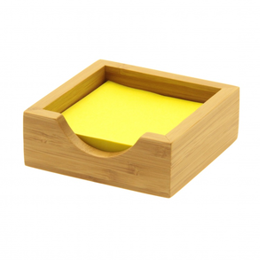 Venta caliente Tarjeta de madera de acacia Bloc de notas Titular de forma cuadrada Profesores Titular de nota adhesiva Fabricación Precio más bajo - Product Image 4