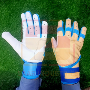 Design OEM personnalisé séchage rapide logo personnalisé pichet en cuir gants de baseball frappeur droitier doigt complet professionnel - Product Image 1