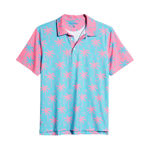 Polo de sublimation en tissu doux pour hommes, vêtement confortable, produit tendance, motif imprimé sublimé pour hommes - Product Image 5