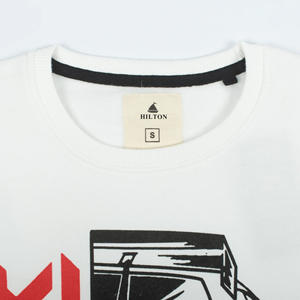 Venta al por mayor de los hombres de algodón súper suave de lana pesada de cuello redondo sudadera de los hombres personalizados hombro caída de gran tamaño personalizado impreso - Product Image 3