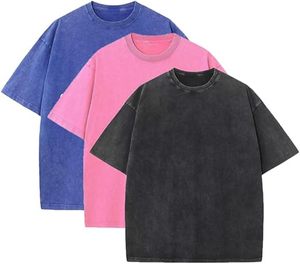 100% coton blanc solide T-shirt hommes col rond basique mâle graphique T-shirt haute qualité lourd surdimensionné imprimé T-shirt - Product Image 4