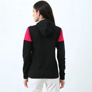 Nouveau pull à capuche oversize à demi-zip pour femme, impression personnalisée, manches longues, vente chaude pour l'hiver 2024 - Product Image 2