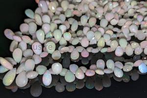 AAA+ White Ethiopian Natural Opal Brilliant Cut Faceted Bead High Quality <b>Fire</b> Opal Personalized Jewelry Loose Third Party - Product Image 3