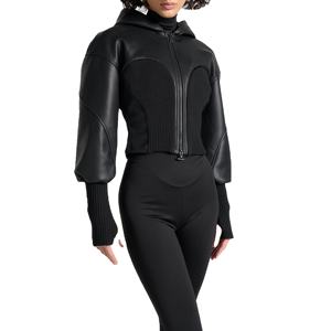 Chaqueta de Cuero Genuino para Mujer, Superventas de Invierno, Hecha a Medida, con Capucha, Estilo Contorneado, a Precio Razonable 2026 - Product Image 1