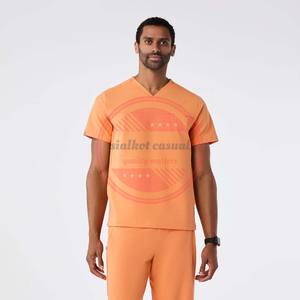 Costume de gommage pour hommes respirant confortable pour les médecins | Combinaison de gommage médical à 6 poches - Product Image 2