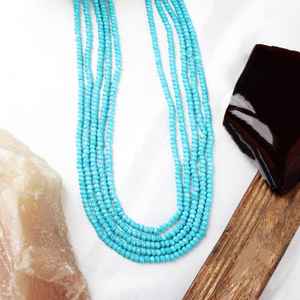 Collier de perles de pierres précieuses naturelles jaunes 8mm rond à facettes sans nickel sans plomb cadeau de nouvel an pour elle pour la fabrication de bijoux - Product Image 2