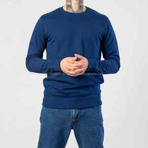Sudadera informal de cuello redondo para hombre 100% algodón nuevo diseño transpirable patrón sólido temporada de invierno precio barato hecho en Pakistán - Product Image 6