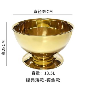 ถังน้ำแข็งขนาดใหญ่ ดีไซน์หรูหรา สำหรับแช่เบียร์ ไวน์ แชมเปญ เหมาะสำหรับงานเฉลิมฉลอง งานอีเว้นท์ และอุปกรณ์เสริมสำหรับบาร์ - Product Image 6