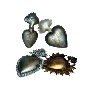 Cristal de corazón sagrado de Metal con acabado antiguo acabado con soporte Milagros corazón sagrado para regalo y decoración católica decorativa - Product Image 6