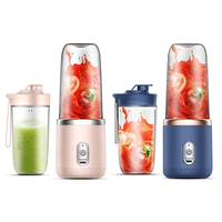 Mixeur Plongeant Électrique Portable Mini Rechargeable de 400 ML, avec 6 Lames, Meilleure Vente 2024 pour Jus de Fruits