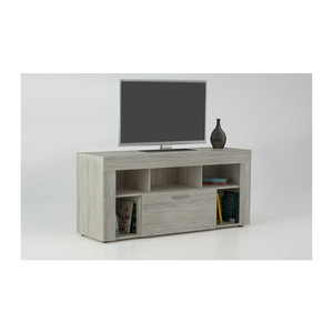 Kit Porta TV Vision 135x41,5x60h Bianco Venato K083 - Product Image 1