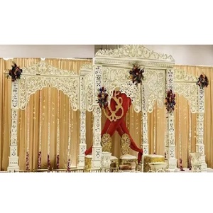 Mandap Indio para Bodas de Gran Tamaño, Estilo Bollywood, Personalizable, Color Blanco, de Fibra, en Oferta, Exportaciones DST a Estados Unidos - Product Image 1