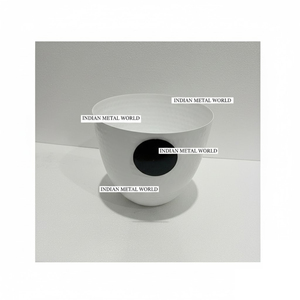 Bol en cuivre martelé artisanal, bol rond en métal pour servir le chocolat, vaisselle écologique, décoration d'intérieur, fournisseur en gros - Product Image 5