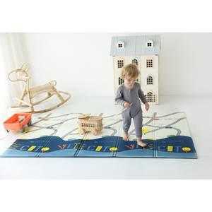 100x140x1 cm Double-Sided XPE Baby <b>Play</b> <b>Mat</b>-Rollable Waterproof Non-Toxic Highway Stars for Playtime Made in Turkey - Product Image 3